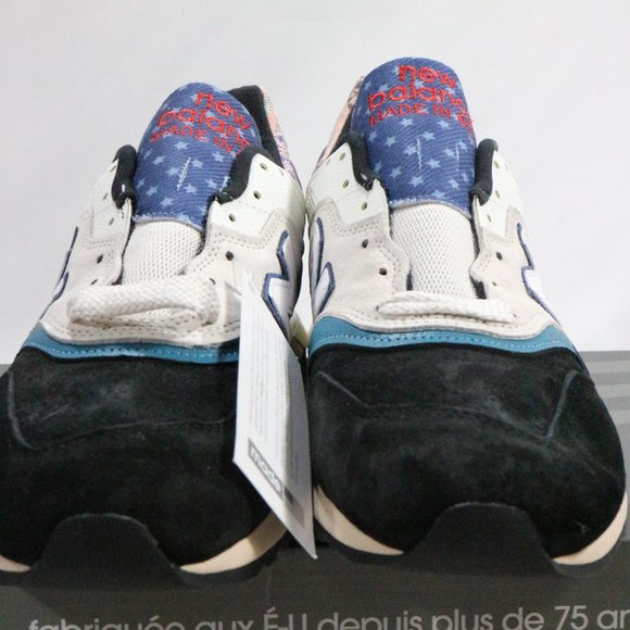 NEW BALANCE 997 Black Beige 'Patchwork' Sneakers Sz 10 Men New In Box - Picture 8 of 13